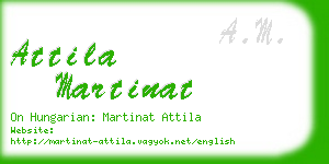 attila martinat business card